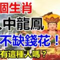 這6個生肖的人，天生就是「人中龍鳳」從來不缺錢！