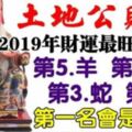 土地公賜福，2019年最旺財運的5大生肖