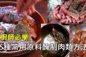 各式各樣25種常用原料醃制肉類方法！（廚師必學）