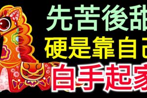 先苦後甜，硬是靠自己白手起家的三大生肖！