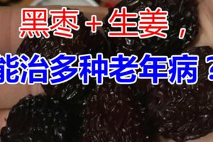 黑棗＋生薑有哪些功效？能治哪些老年病？對於老年病有哪些好處