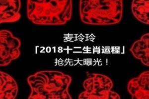 麥玲玲「2018十二生肖運程」搶先大曝光！