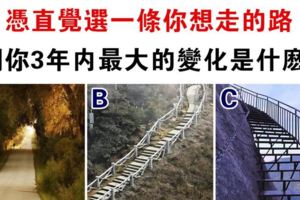 心理學：你想走哪條路？測三年後你的人生會發生什麼重大轉變！