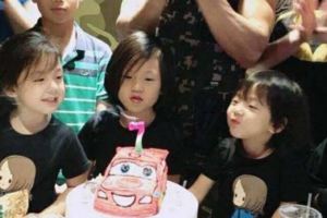 劉畊宏兒子7歲生日，劉宇恩留長發babygirl，三兄妹同框越來越像