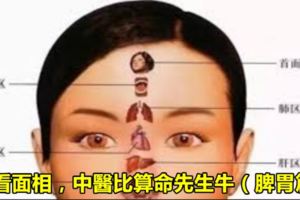 看面相，中醫比算命先生牛（脾胃篇）