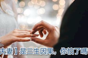 【夫妻】是三生因果，你怕了嗎？