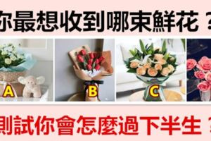 你最想收到哪束鮮花？測試你會怎麼過下半生？