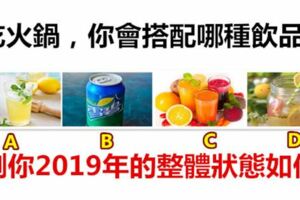 吃火鍋，你會搭配哪種飲品？測你2019年的整體狀態如何