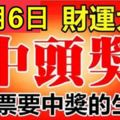 好運氣！11月6日財運大開，買彩票中得頭獎的6大生肖！