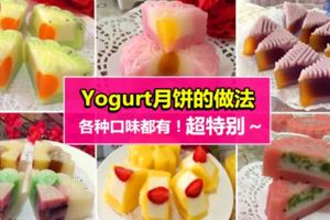 6種Yogurt月餅的做法!不用烤箱也能做!現在就來親自動手做做看吧~