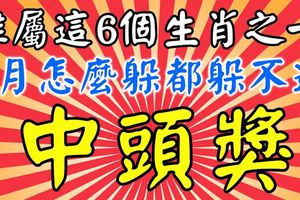 誰屬這6個生肖之一，1月怎麼躲都躲不過中頭獎。你有上榜嗎？
