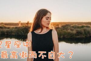 12星座中，誰最高傲而不自大？