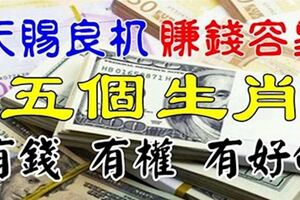 5個生肖賺錢超容易，有錢、有權、有好命