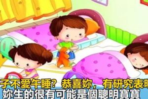 孩子不愛午睡？恭喜你，研究表明：不愛午睡的孩子大腦發育更成熟