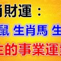 生肖財運：生肖鼠、生肖馬、生肖羊一生的事業運勢！