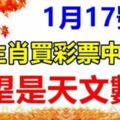 喜報！1月17號，天上掉財，4生肖買彩票會中百萬大獎