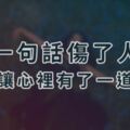 何必呢？一句話，傷了人也讓心裡有了一道疤...