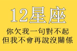 最近很火的關於十二星座評價，還沒看你就落伍囉！准到沒朋友~！