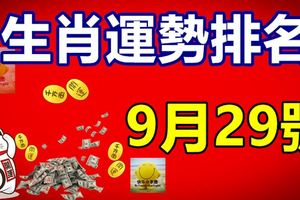 9月29號生肖運勢排名