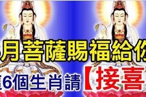 3月菩薩賜福給你，這6個生肖請「接喜」!