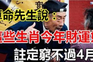 算命先生說：這些生肖今年財運好，註定窮不過4月！