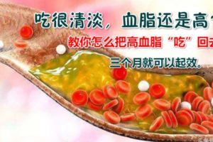 飲食一直很清淡，血脂還是高？教你怎麼把高血脂「吃」回去