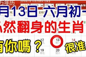 農曆六月初一，必然翻身的幾大生肖，有你嗎？很准！