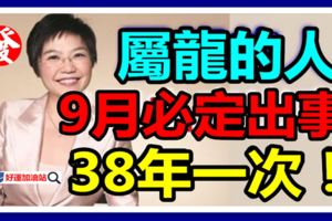 屬龍的人，9月，必定出事！38年一次！