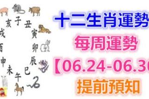 十二生肖運勢：每周運勢【06.24-06.30】提前預知！