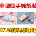 你會拿哪個手機袋裝著？測你2019年能不能財源廣進