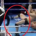 裁判被日本拳手吐口水+教練鎖喉！忍無可忍沖上臺KO這兩人!