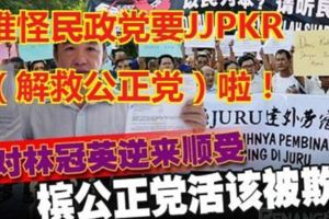 對林冠英逆來順受，檳公正黨活該被欺！難怪民政黨要JJPKR（解救公正黨）啦！