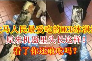 大馬人民最愛吃的MCD冰淇淋，原來機器裡頭長這樣！看了你還敢吃嗎？