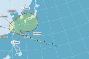 中颱泰利逼近預計13日凌晨發陸警