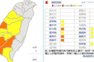 台南仁德打雷打到傢具在晃！苗栗以南10縣市豪雨特報