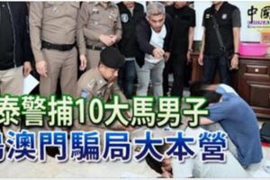 搗澳門騙局大本營泰警捕10大馬男子