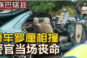 轎車羅釐相撞警官當場喪命