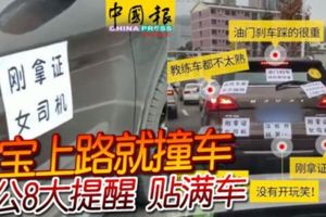 三寶上路就撞車-老公8大提醒-貼滿車（內附視頻）