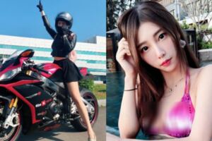 路上喜見小桃獅！重機女神「王晨飄」帥氣騎車，眾司機只想隨後護駕一賭風光！