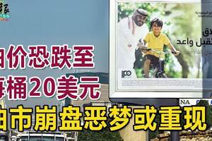 油價恐跌至每桶20美元油市崩盤惡夢或重現！