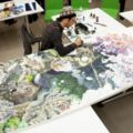 日本藝術家「花3年半、每天10小時」終於完成超猛創作，只看一眼我的視線就無法離開螢幕！