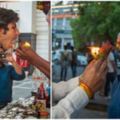 印度街頭驚見民眾驚悚「吞火」！但每個嘗試過的人，臉上都露出微笑大讚「真是太好吃了！」