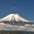 WinterisComing…?富士山降下今年第一道瑞雪!