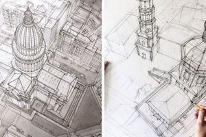 大學生公開分享「自己隨手畫畫的建築草圖設計」，只是手稿而已卻讓大家都希望看到真實作品！