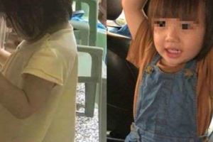 驚！女童被罰竟不動了近看…笑翻