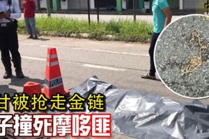 不甘被搶走金鏈-男子撞死摩哆匪