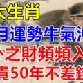 11月上旬運勢牛氣沖天，意外之財頻頻入帳，富貴50年不差錢3大生肖！