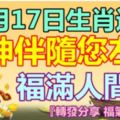 11月17日生肖運勢，財神伴隨您左右！『轉發分享福氣自來』