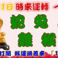 10月31日時來運轉一路發，蛇兔馬雞猴豬，88秒內打開，好運跟著來『16888』