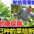 多年的糖尿病被自己種的菜給斷根了，發給需要的試一試